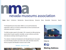 Tablet Screenshot of nevadamuseums.org